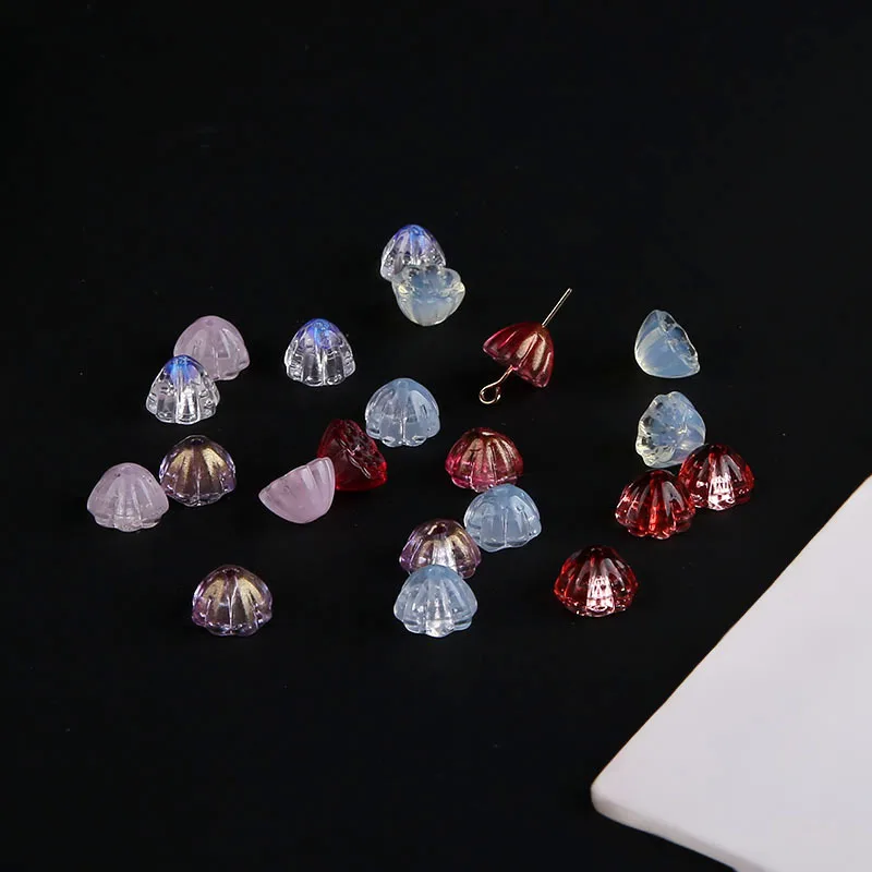 

1 шт., ювелирные аксессуары «сделай сам», древний стиль, стеклянный лотос, заколка для волос в древнем стиле, перфорированные бусины, подвески ручной работы