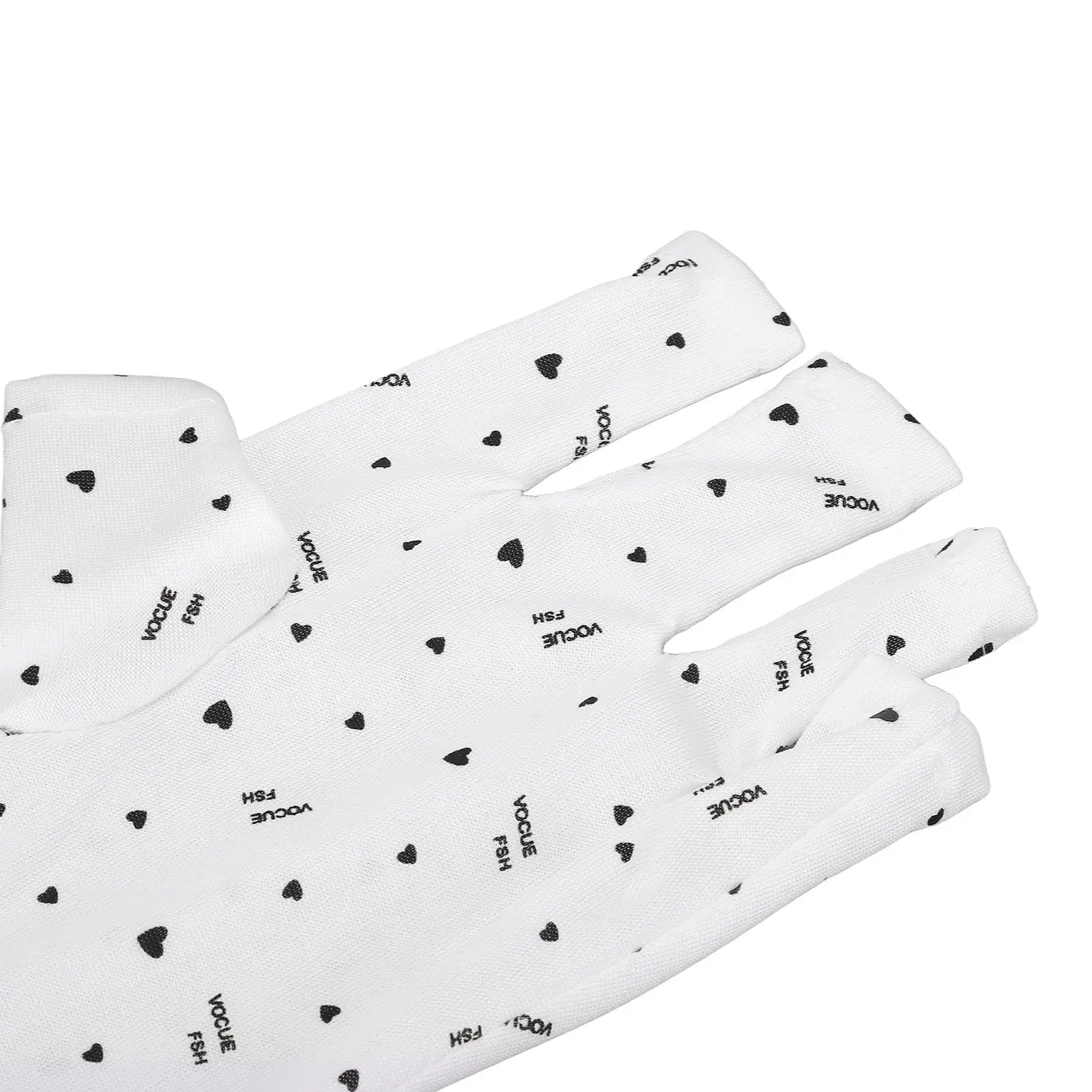 ถุงมือป้องกันรังสียูวีที่ตกแต่งเล็บเจลเครื่องเป่าแห้ง-ถุงมือทำเล็บเจลแบบไม่มีนิ้ว3คู่ป้องกันรังสีและแสง