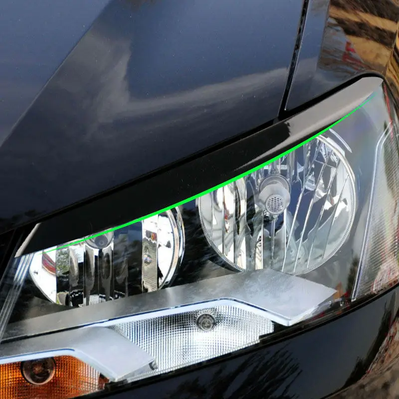 

ABS Car Accessories Headlight Eyebrow Trim Eyelids Cover For VW Magotan Passat B7 Seadn Variant Alltrack 2011-2015 Glossy Black