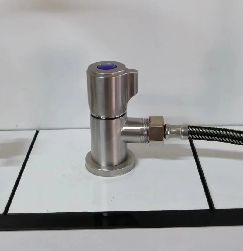 Brass Stainless Steel Angle Valve, 2/3/4 Inch Thread Fitting for Dishwasher & Water Purifier
