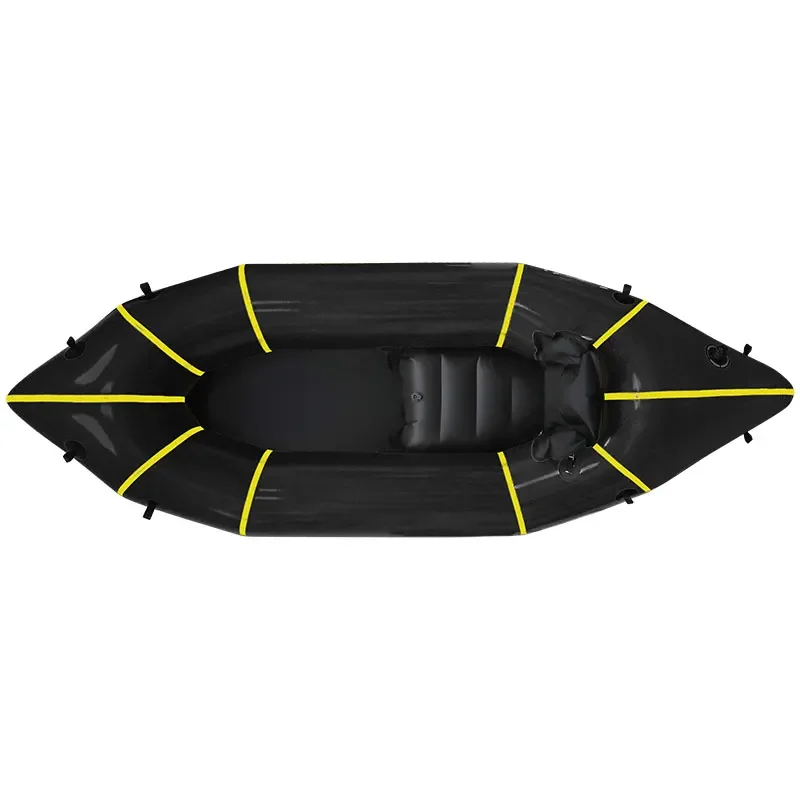 Single kayak outdoor rafting inflatable fishing boat lightweight backpacking boat