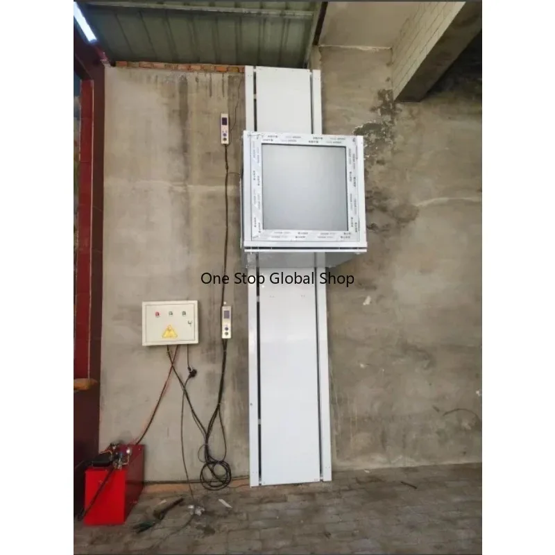 Home 1000KG Load Silent Safe Indoor Floor Lift Easy Install Residential Lift 2-8m Platform dimensions: 80*80cm