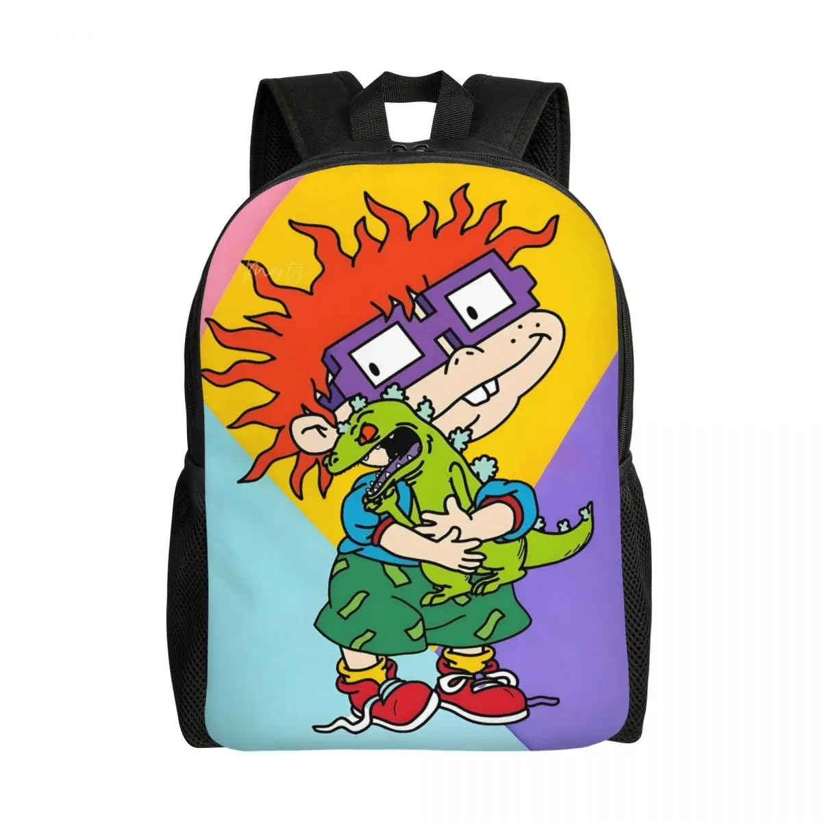 

Custom Chuckie R-Rugrats Laptop Backpack Men Women Basic Bookbag for School College Student Figurita lmantada Bag