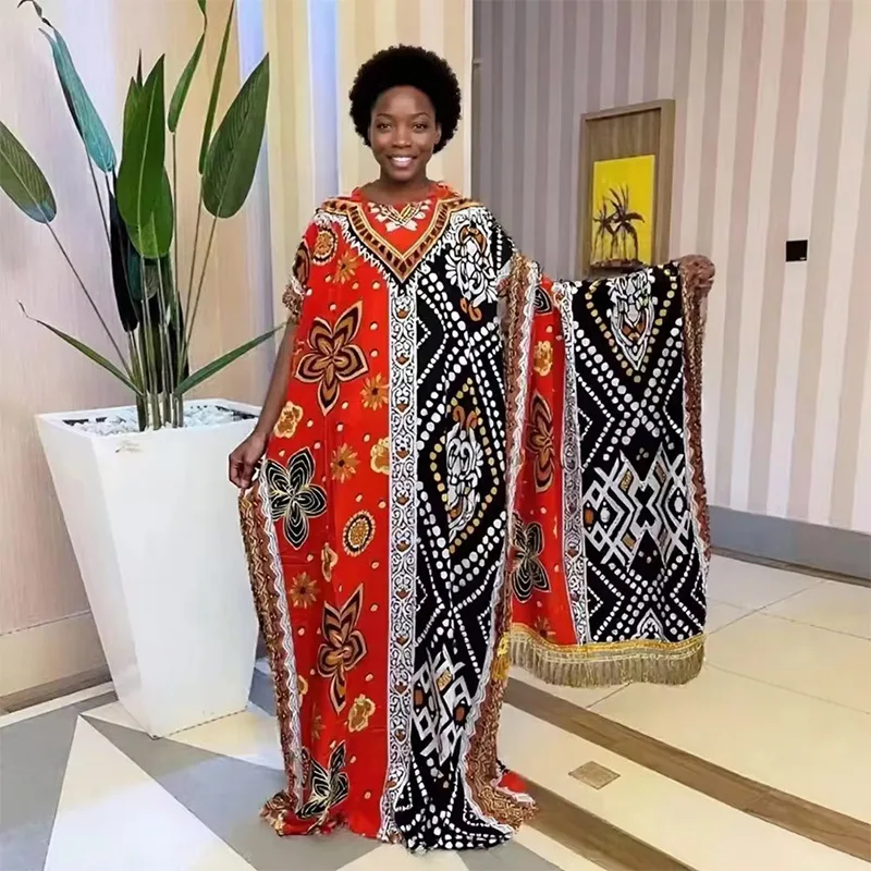 

Women's African Dashiki Ankara Outfits Traditional Clothing Maxi Long Dress Muslim Kaftan Robe Abayas Gown Stylish 2025
