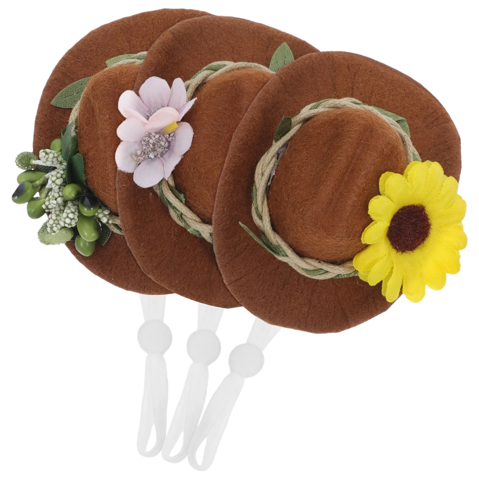 

3pcs Bottle Decoration Hats Mini Cowboy Hat Decor Western Felt Bottle Toppers Party Supplies Jungle Theme Celebrations Bar