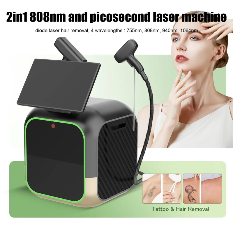 

‌ 2025 Усовершенствованный диодный лазер для удаления волос с татуировкой 755 808 1064 нм NDYAG Pico Q Switch 4000 Вт Безболезненное устройство для омоложения кожи