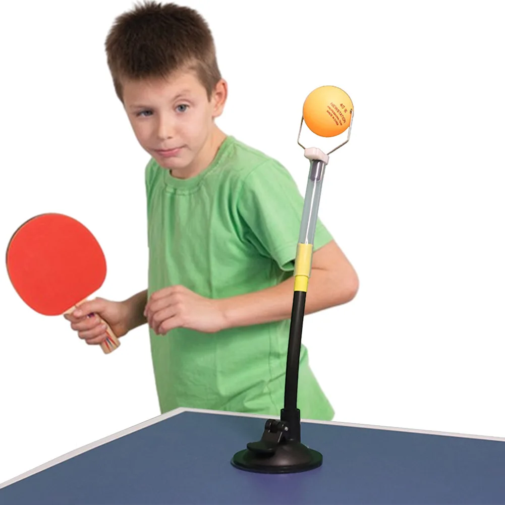 

Sucker Type Table Tennis Machine Rapid Rebound Ball Clip Training Machine Ping Pong Training Robot for Stroking Action Outdoor