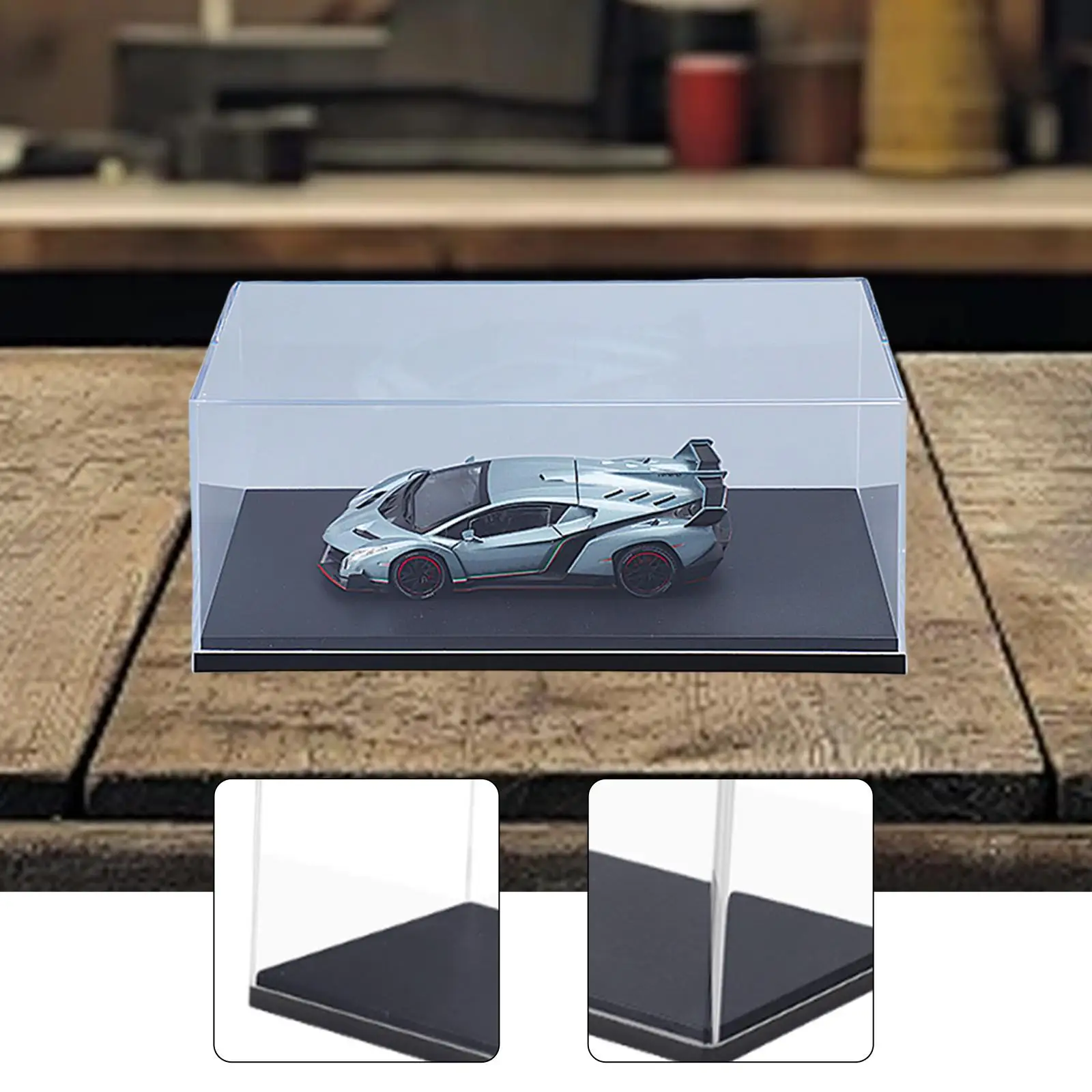 1/32 Scale Model Car Display Case Clear Box Cabinet Diecast Toy Car Storage
