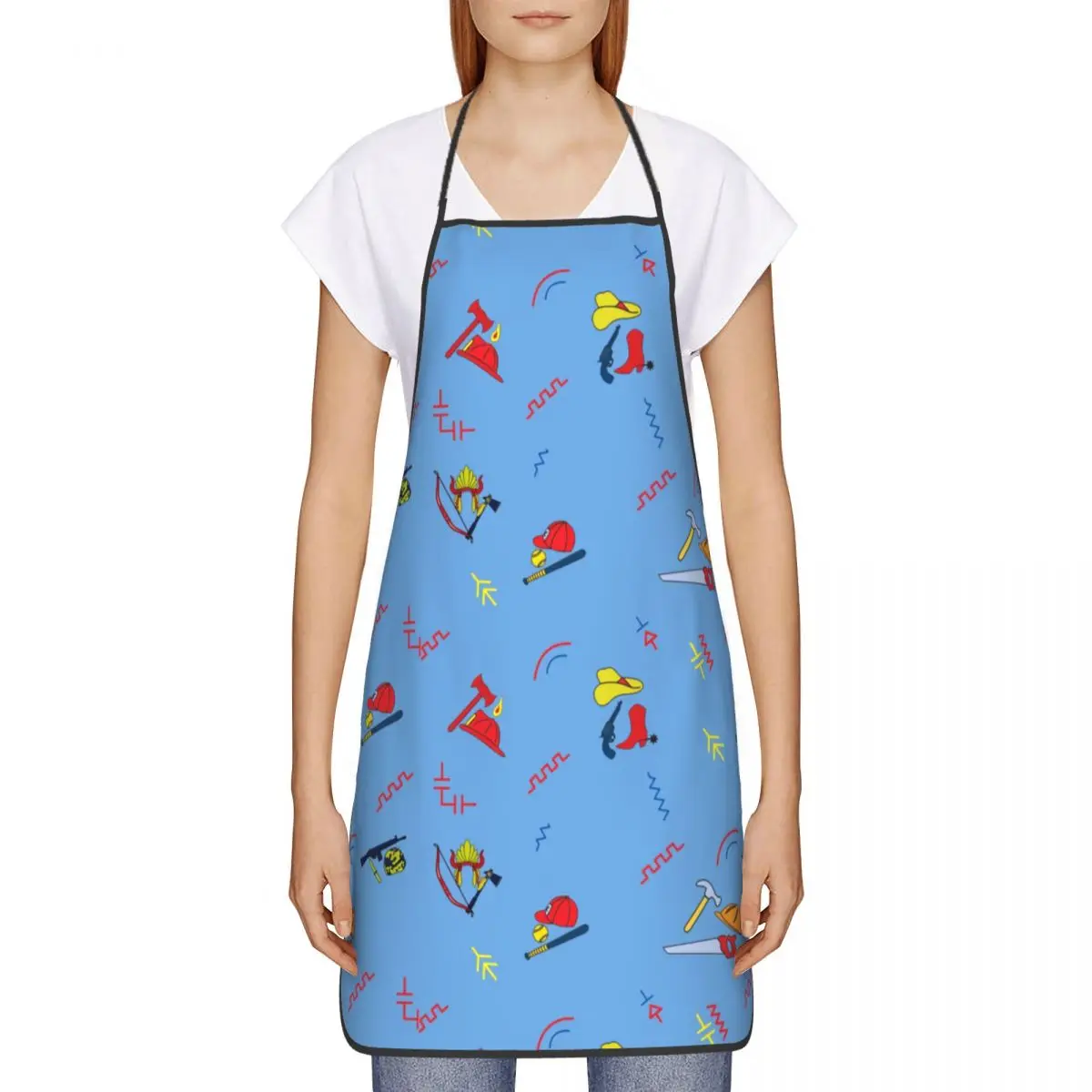 Good Guys Child's Play Chucky Bib Apron Adult Women Men Chef Tablier Cuisine for Kitchen Cooking Killer Doll Overalls Gardening