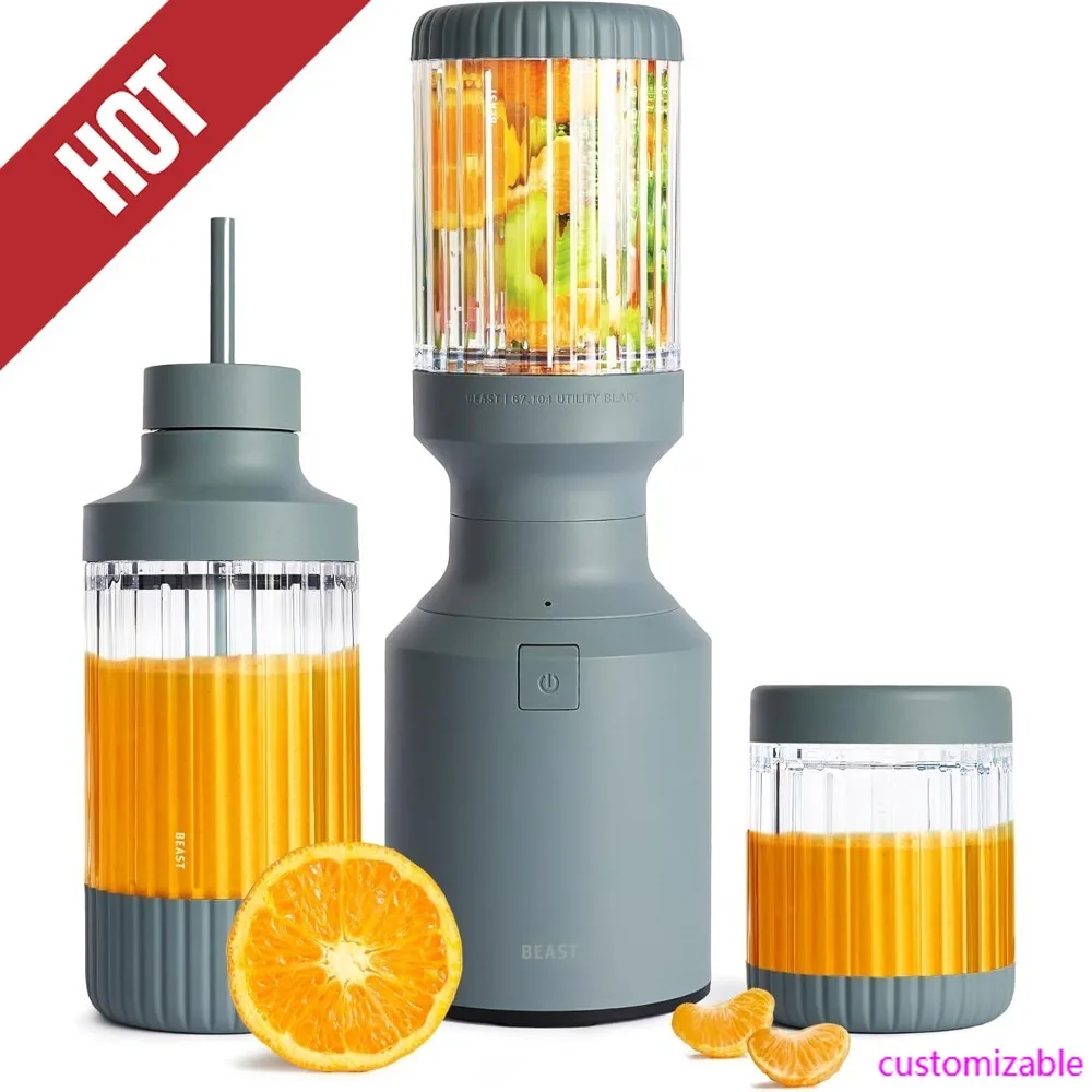 

HOT-The Beast Mini Blender Plus | Мини-настольный кухонный блендер | Смесь смузи и коктейли, одевания, соуса, супина | Дополнительно