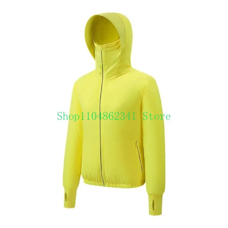 Giacca rinfrescante per uomo Donna Giacca climatizzata per climi caldi Giacca indossabile con cappuccio cool Camicia da sole a maniche lunghe