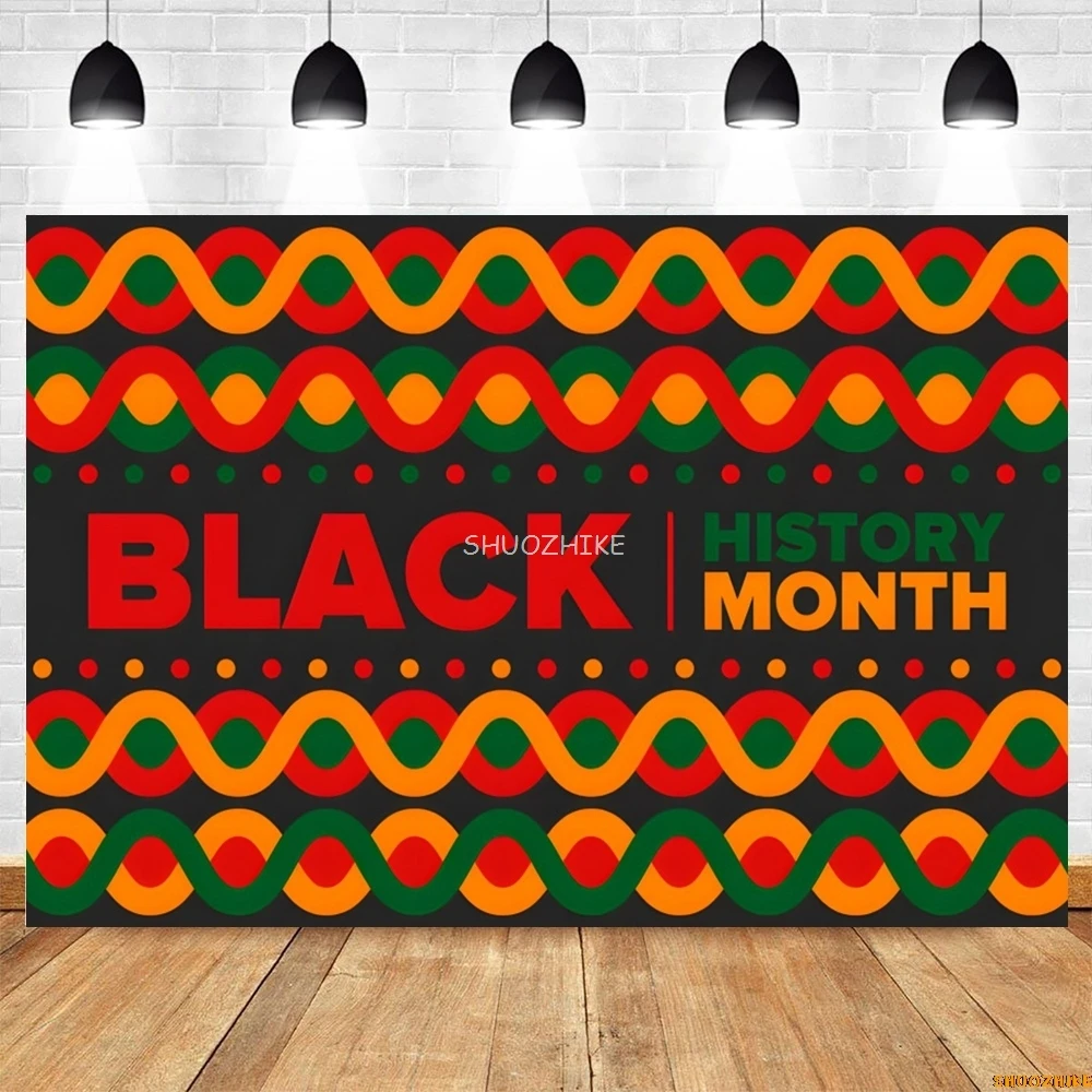 أسود التاريخ شهر التصوير خلفية قبضة الأيدي الأفريقية الأمريكية مهرجان عطلة حفلة الحدث خلفية ديكور راية ملصق