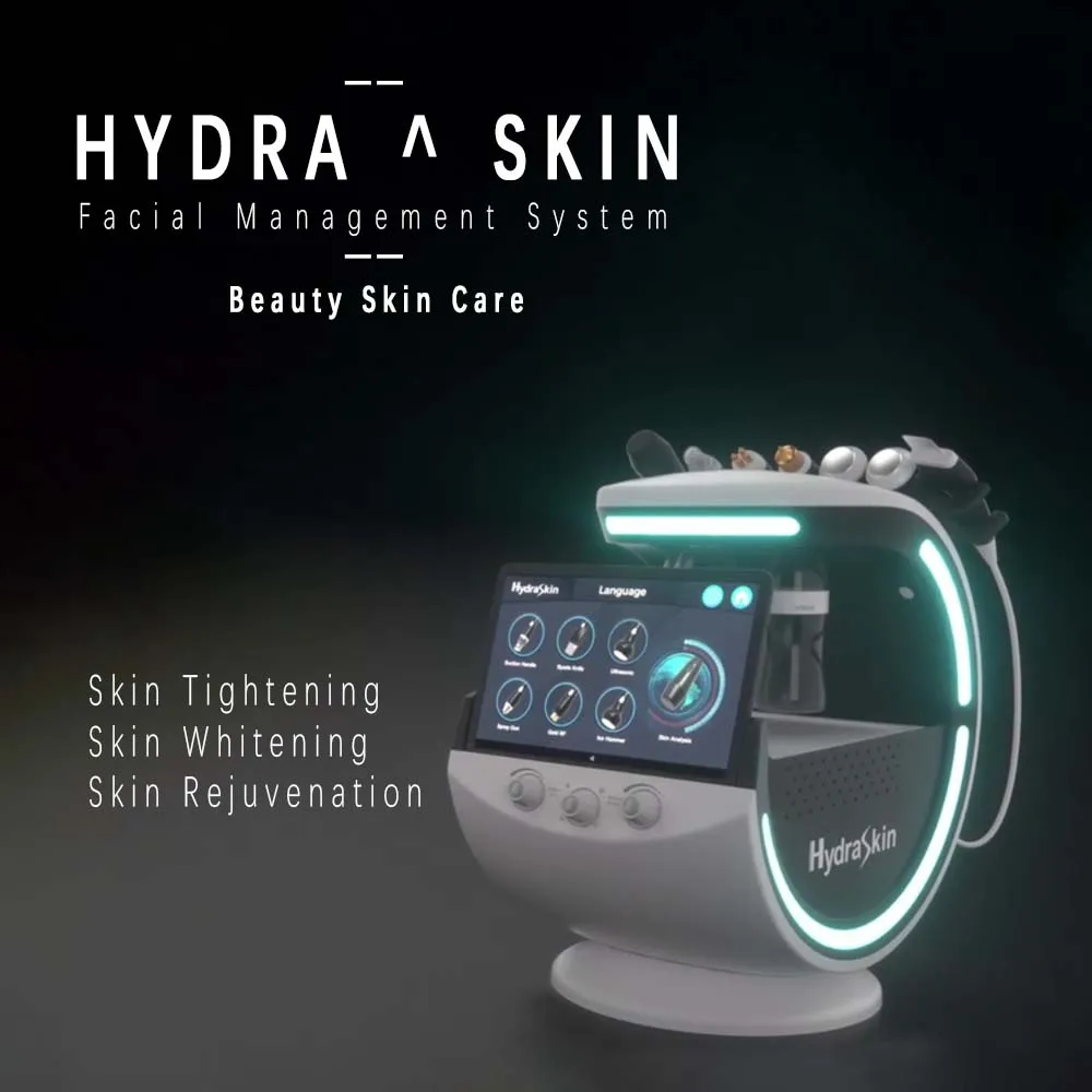 Equipo de belleza para uso doméstico, analizador de piel Hydra, herramientas de cuidado, depurador, vibración, microdermoabrasión, análisis de piel, máquina Facial