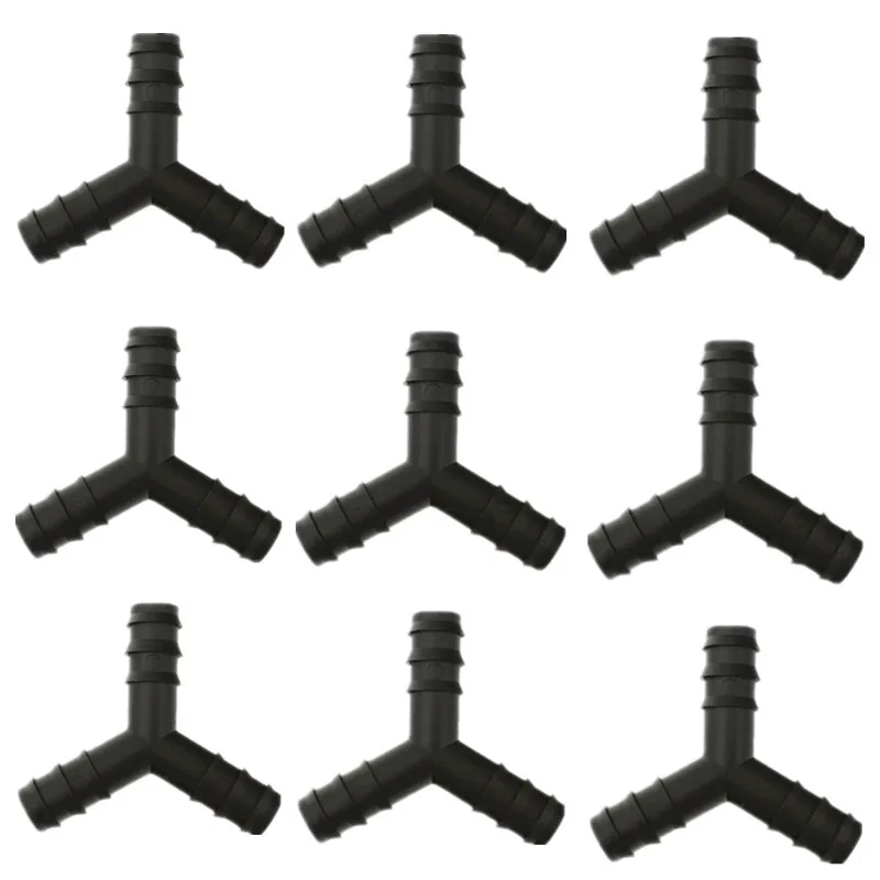 14pcs 16mm Drip Irrigation PE Pipe Barb Connector Tee Elbow End Plug 1/2'' Garden Water Hose Repair Extension