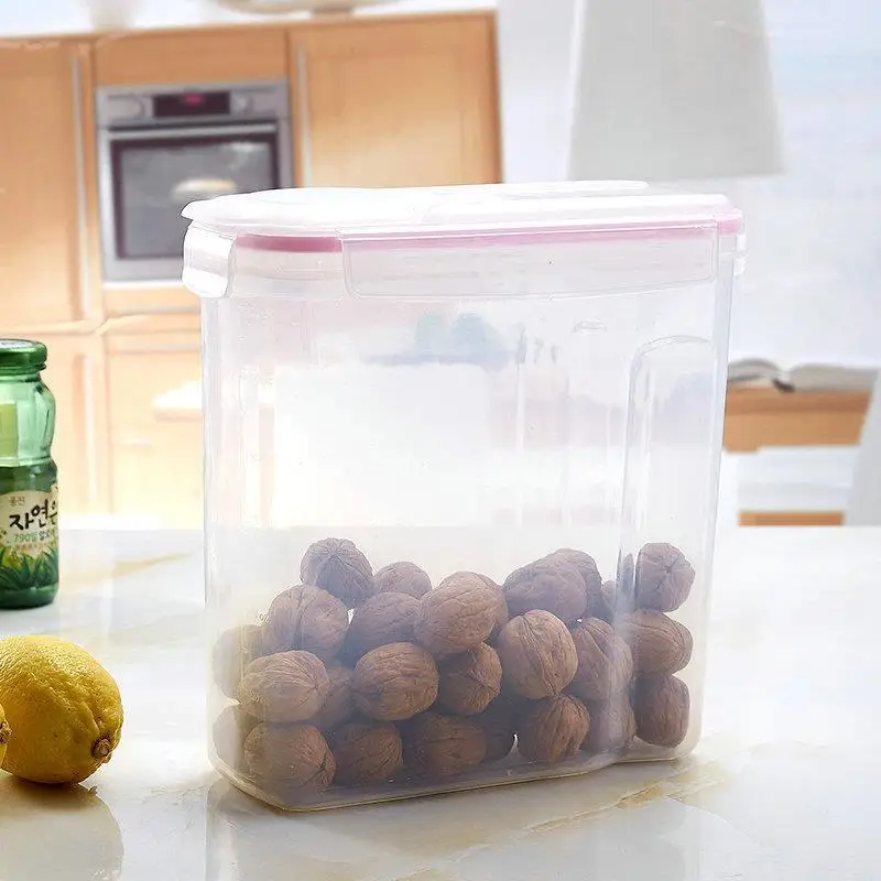 

Герметичный контейнер для хранения риса, для домашнего использования, защита от влаги и насекомых, 4 л, герметичный контейнер для хранения риса и муки.