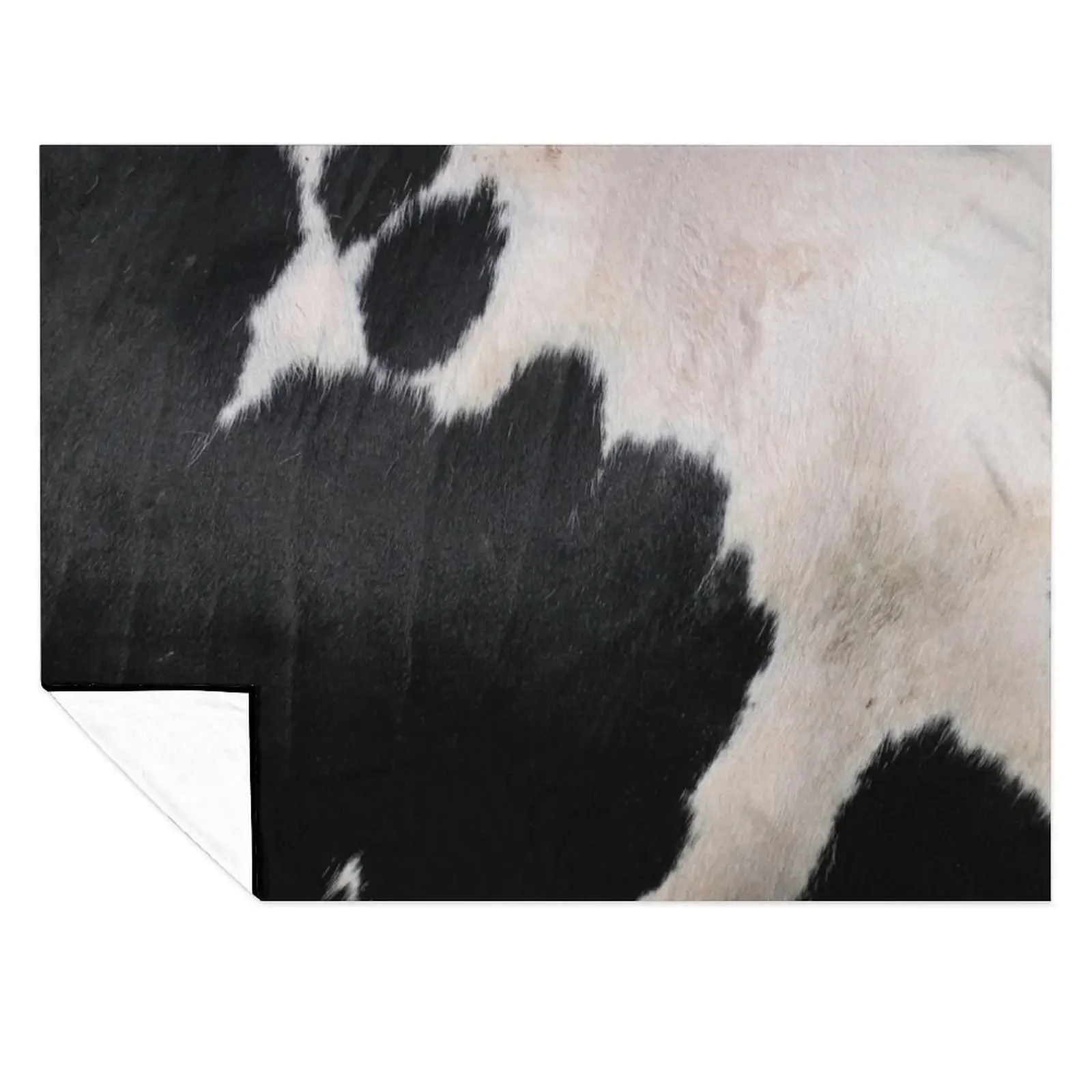 

Cow Hide Black & White Throw Blanket Kid'S Luxury St Soft Big Plush Blankets