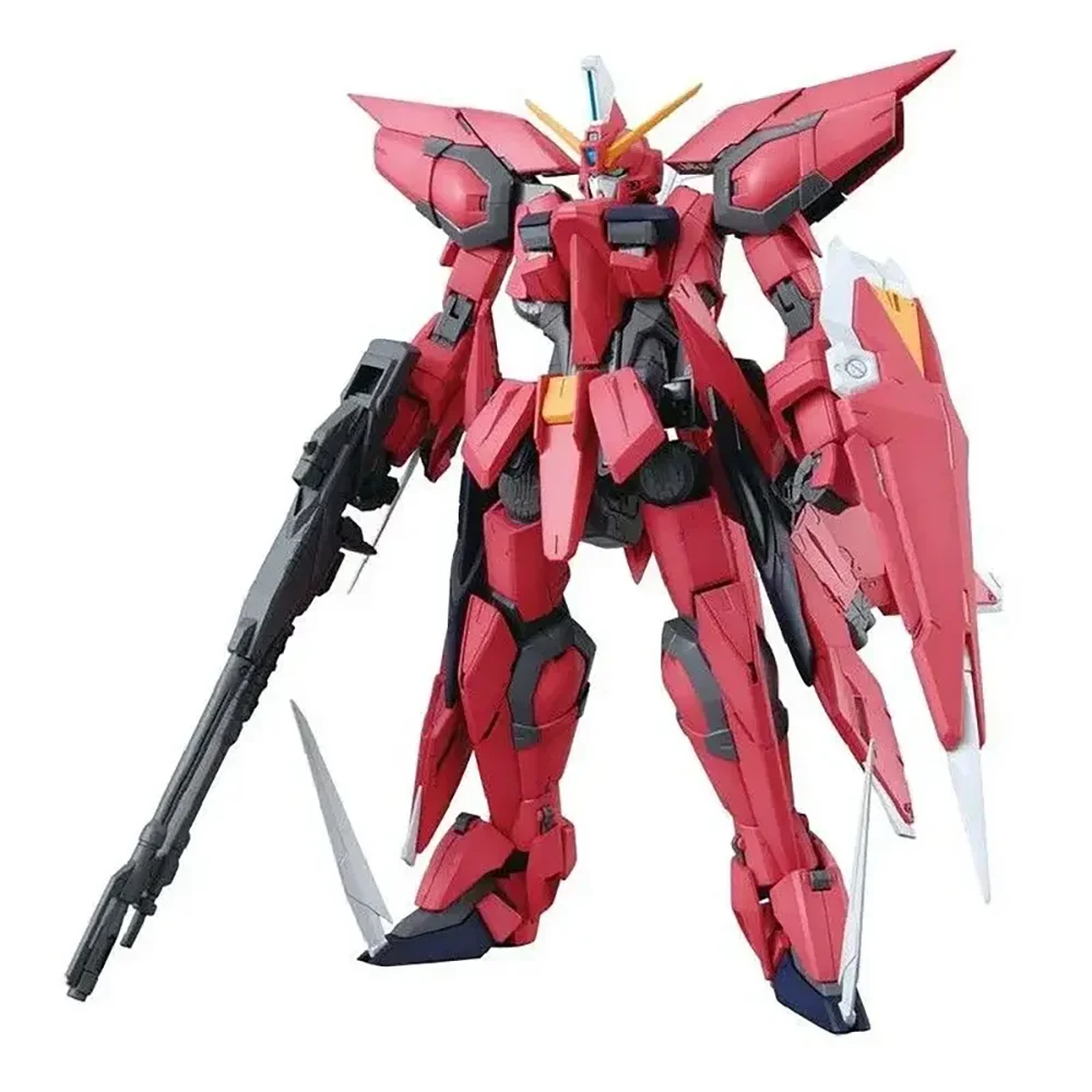 Bandai Original Gundam Model Kit Assemble Collection Anime MG 1/100 GAT-X303 Aegis Gundam Action Figure Toys for Boys