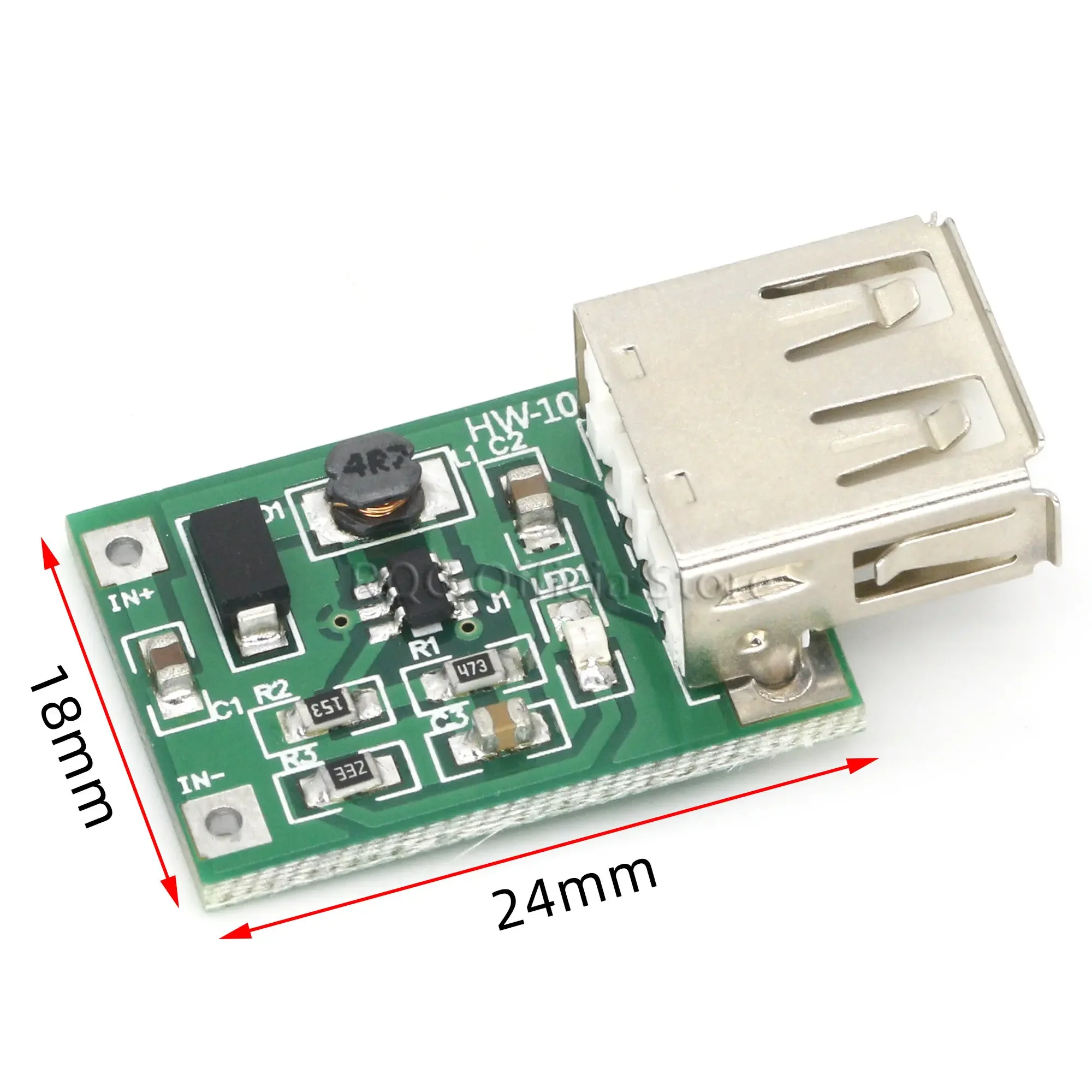 1PCS 0.9V ~ 5V to 5V 600MA USB Output charger step up Power Module Mini DC-DC Boost Converter green