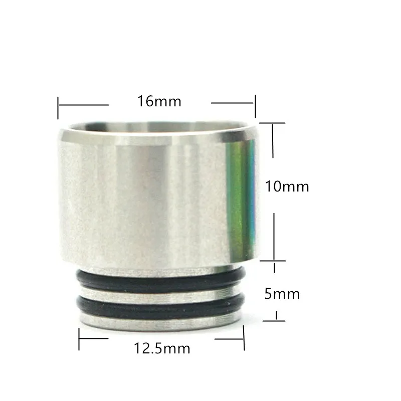 1 Pcs Metal Anti-fried Oil Mouthpiece 810 Drip Tip for 810 Thread Machine Straw joint