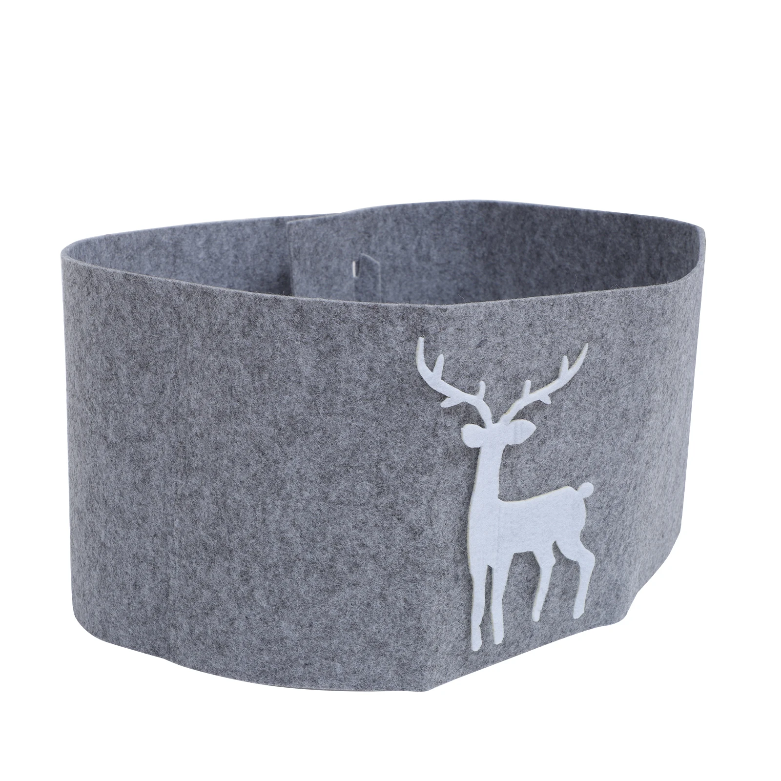 

Christmas Tree Skirts Xmas Base Decor Grey Mat Party Decorations Lovely Cartoon Elk Patterns Christmas Tree Apron