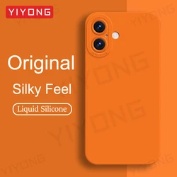 For iPhone17 Case YIYONG Silky Feel Liquid Silicone Soft Cover For iPhone 17 17e Air 16e 16 Pro Max iPhone16 Plus Phone Cases