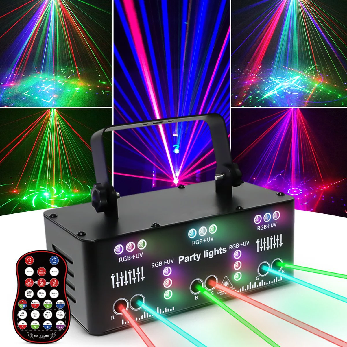 Light RGB Beam Effect Light DMX512 Sound Activated Professional Stage Light For DJ Disco Club Party KTV Bar Wedding Concert Show
