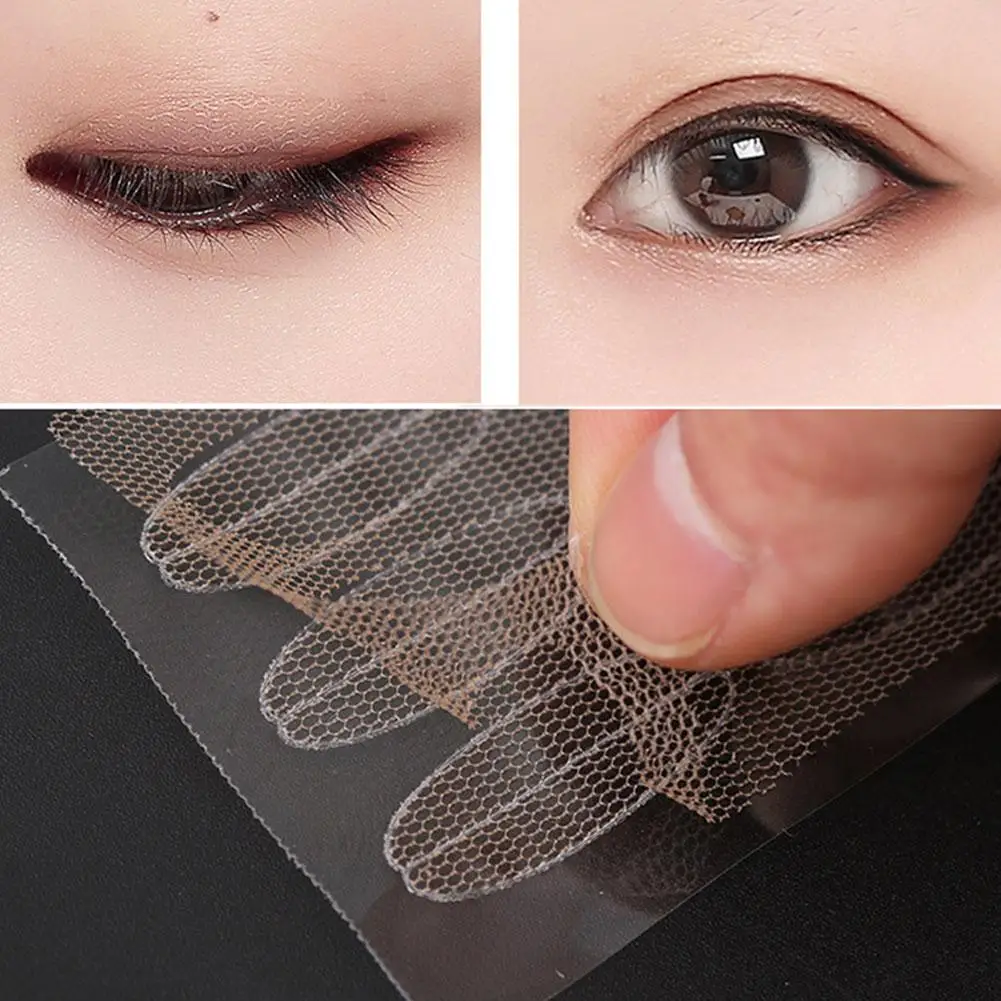 Double Eyelid Patch  Thin Gauze Mesh Lace Stickers  Invisible Double Fold Adhesive Free Eyelid Sticker  Invisible Narrow Tape