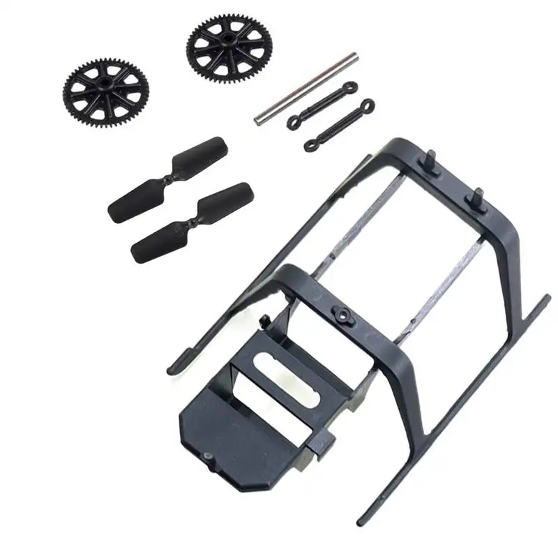 Train d'atterrissage pour hélicoptère Eachine E160 RC, paquet de pièces de rechange, train principal, lame arrière antidérapante, ensemble de tiges de liaison supérieures