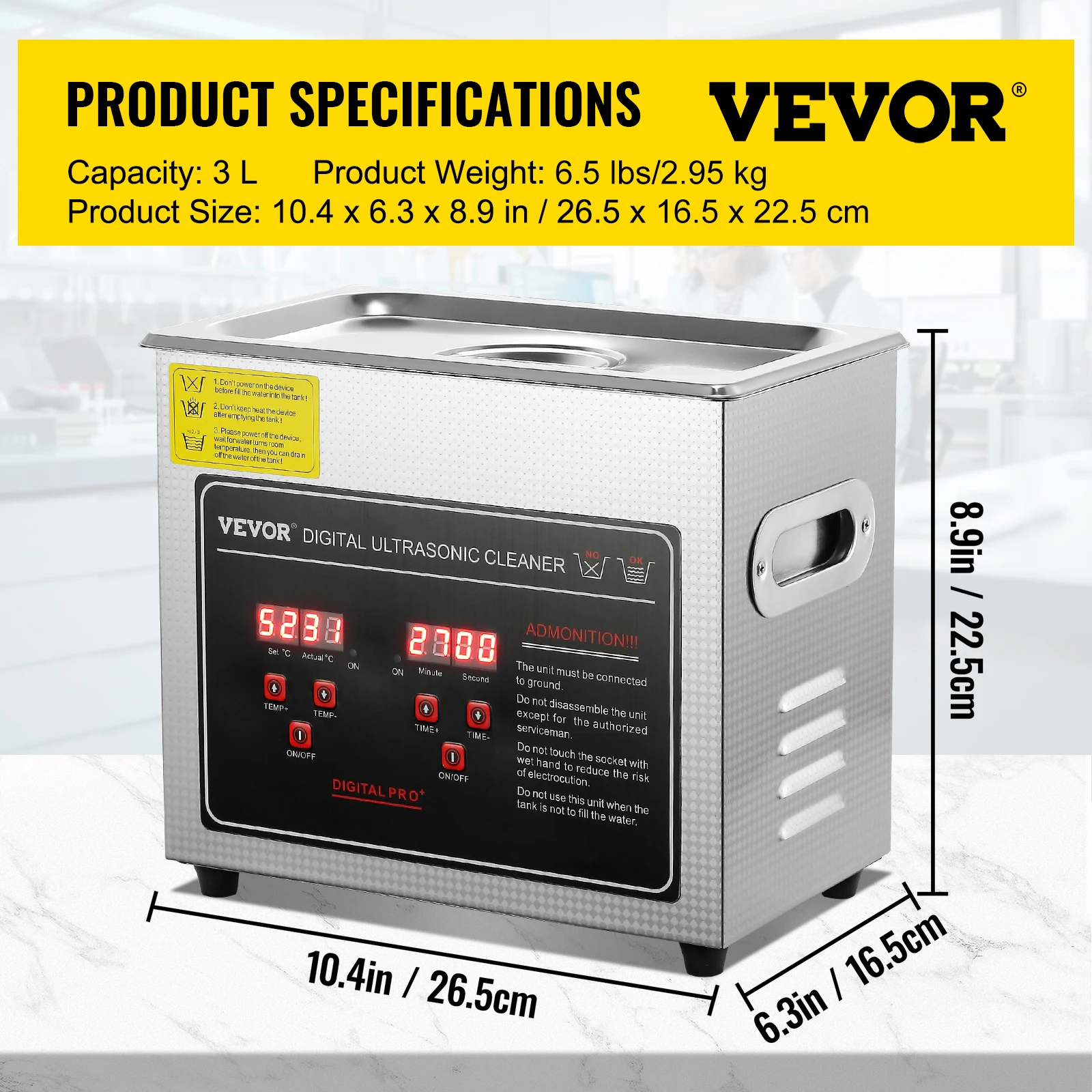 SucceBuy 2L 3L 6L 10L 22L 30L Ultrasone Reiniger Rvs Draagbare Reiniging Wasmachine Echografie Huishoudapparaat - afbeelding 1