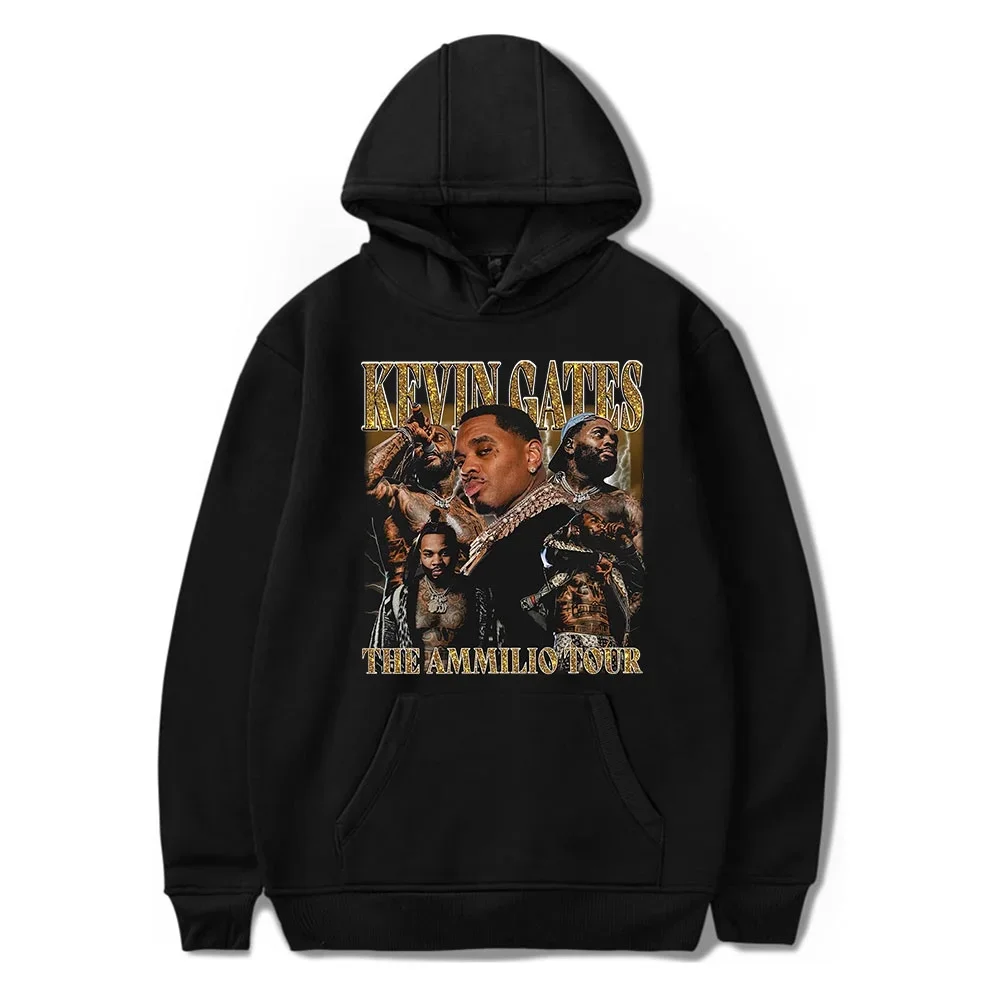

Толстовки с капюшоном Kevin Gates The Amilio Tour, модные повседневные толстовки с капюшоном для женщин и мужчин