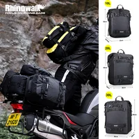 Rhinowalk-Bolsa de asiento trasero para motocicleta, paquete de equipaje impermeable para Motocross, bolsa trasera multifunción con cubierta impermeable, 10L/20L/30L