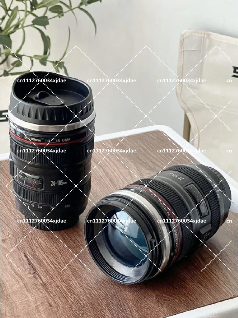 Camera Lens Coffee Mug Thermos for SLR Photography Enthusiast Creative Funny Insulated Travel Cup