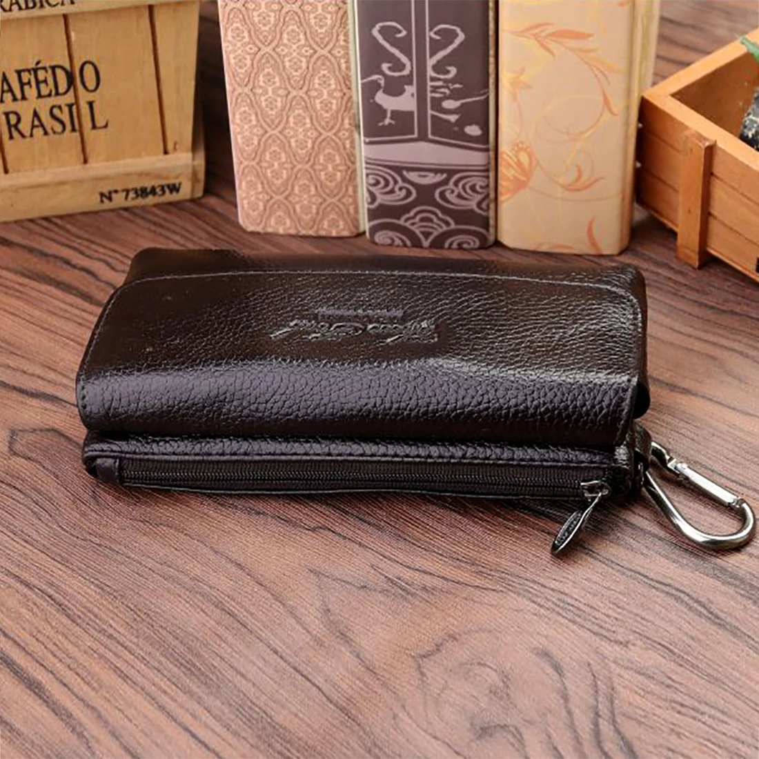 Men Fanny Waist Pack Belt Hip Bum Bag Genuine Leather Business Real Cowhide Skin Loop Male Mobile Cell Phone Case Hook Bag