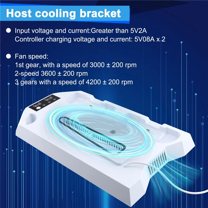 

A69Z Vertical Cooling Stand For Ps5/Ps5 Slim Console Fast Charging Station For Playstation5 Gamepad Charging Dock