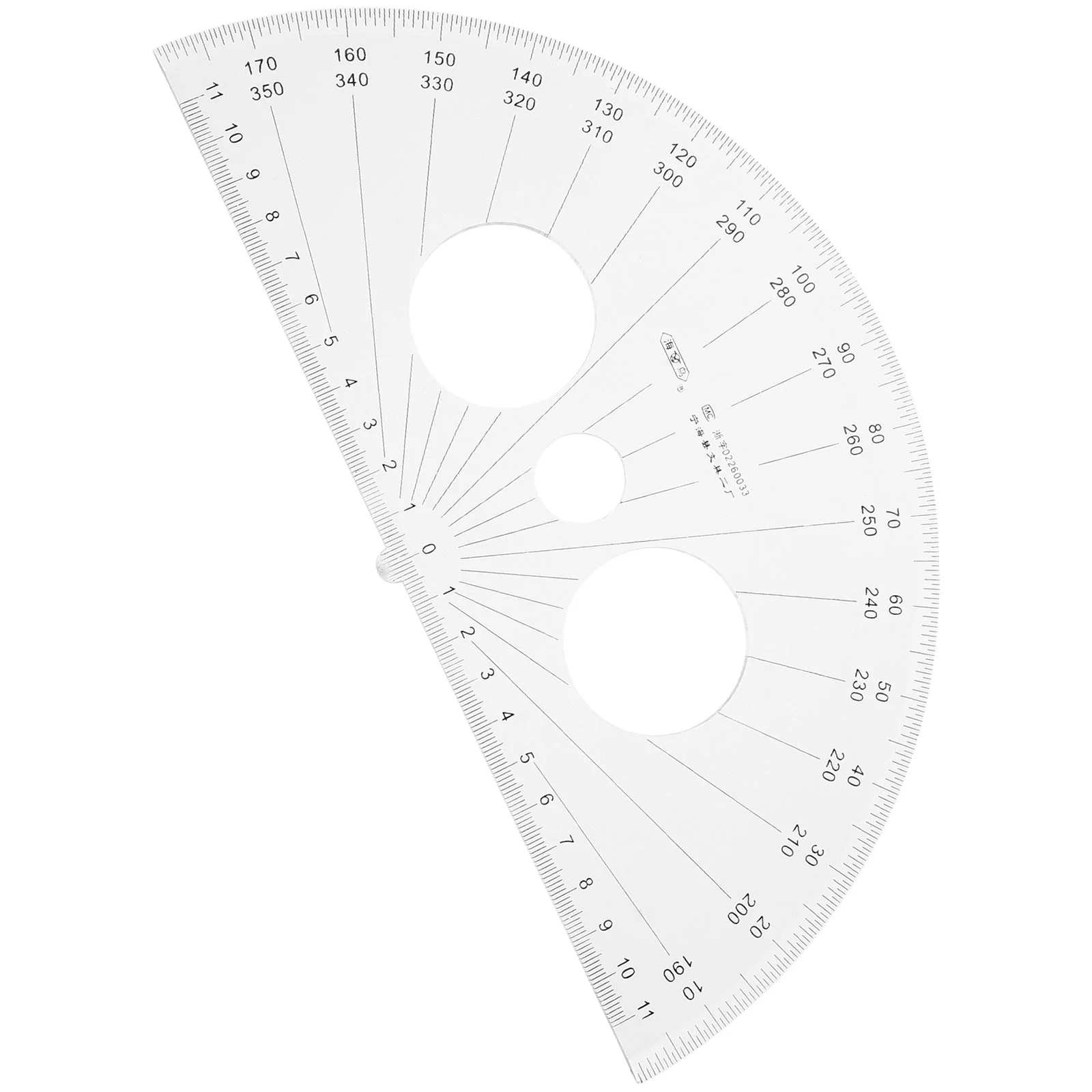 Cinta métrica Metro Semicírculo Transportador Estudiante Papelería Matemáticas Geometría Triángulo Transparente