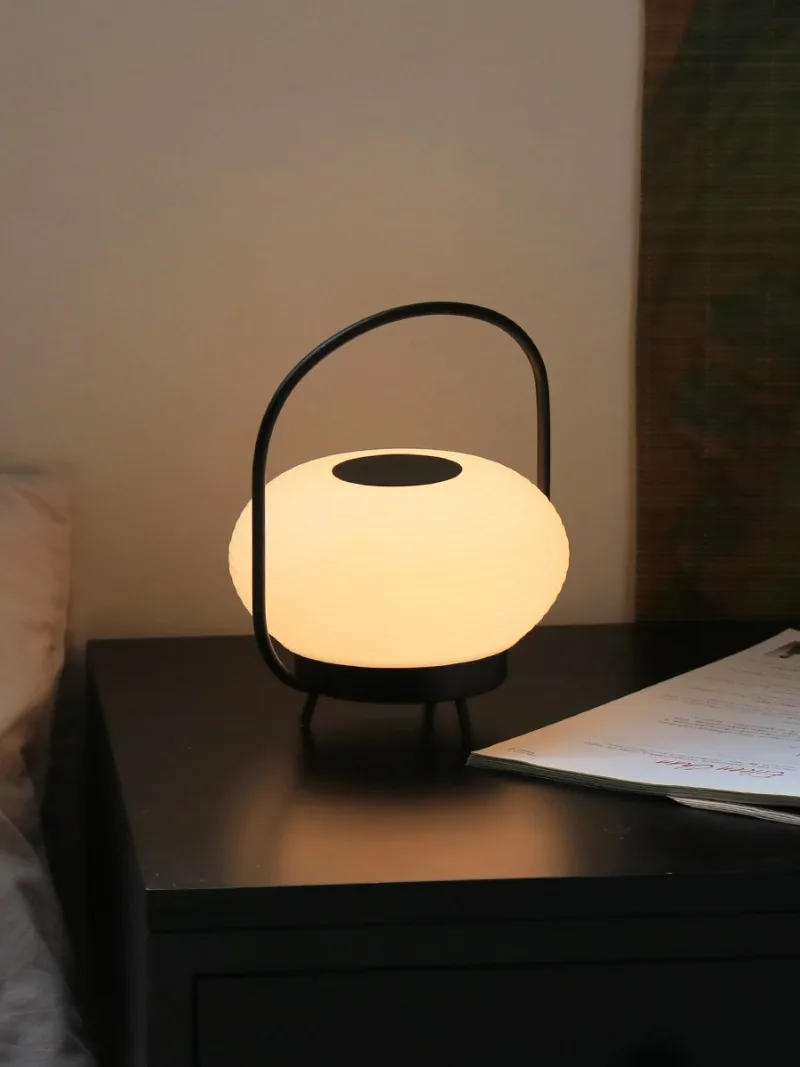 New Chinese-style desk lamp, bedside lamp, bedroom, high-end sense, simple appearance, ancient style, wabi-sabi style