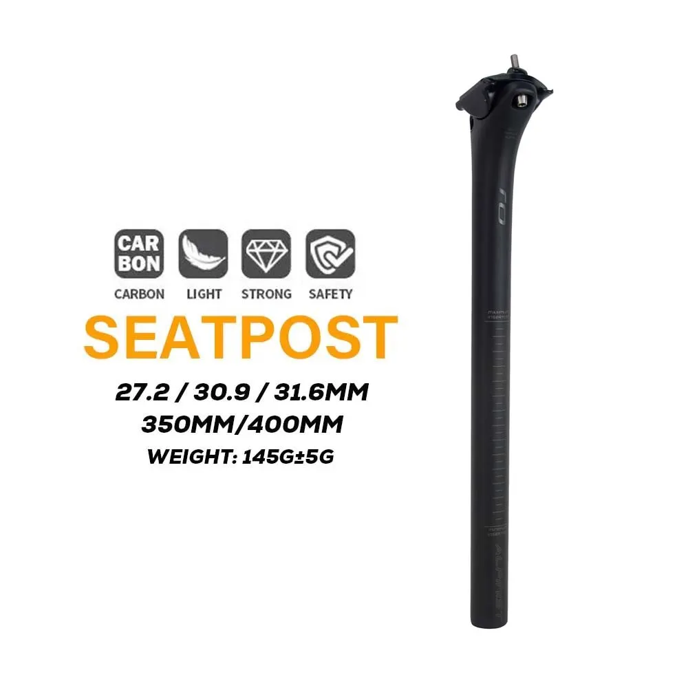 Roval ultra-light carbon fiber seat post 27.2 30.9 31.6MM length 350-400MM matte black bicycle seat post seat tube bicycle parts