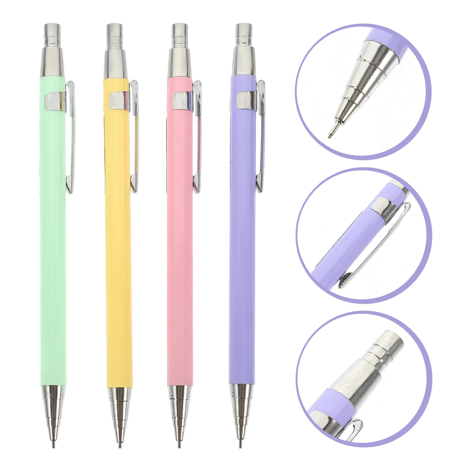 4 Pcs Pencils Hb Le…