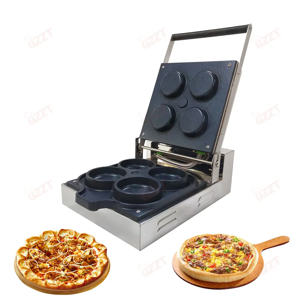 2026, New modelIndustrial 4 Mini Pizza Waffle  hine Restaurant Food Beverage Shop Small Electric Waffle Bowl  Pizza