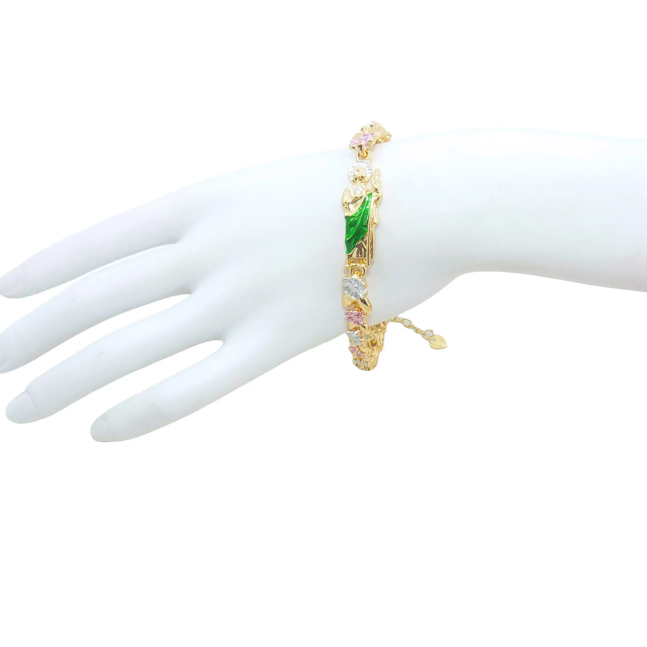 Women\'s  San Judas Bracelets St. Jude Taddeo Bracelets Religious Jewelry