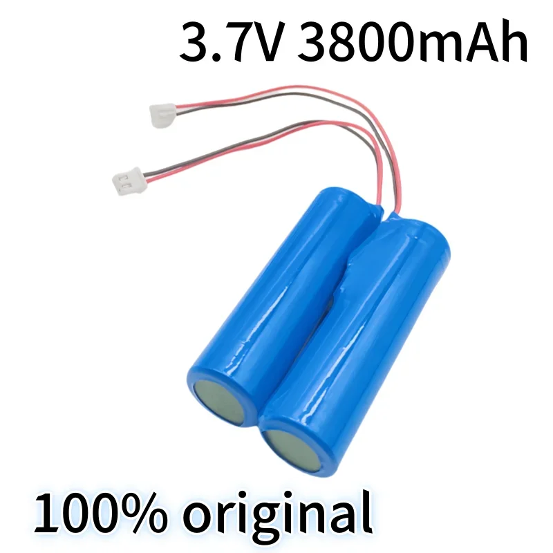 리튬 이온 충전식 배터리, 교체 소켓 포함, 비상 조명, lpega 18650, xh2.54 라인, 3.7V, 3800mAh