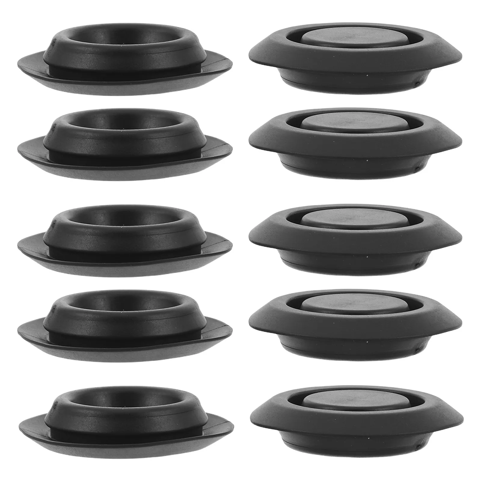 10Pcs Rear Floor Pan Drain Plugs Rubber Body Plug Replacement Car Floor Pan Stopper Tailgate D Pillar Dust Proof Noise Reduction