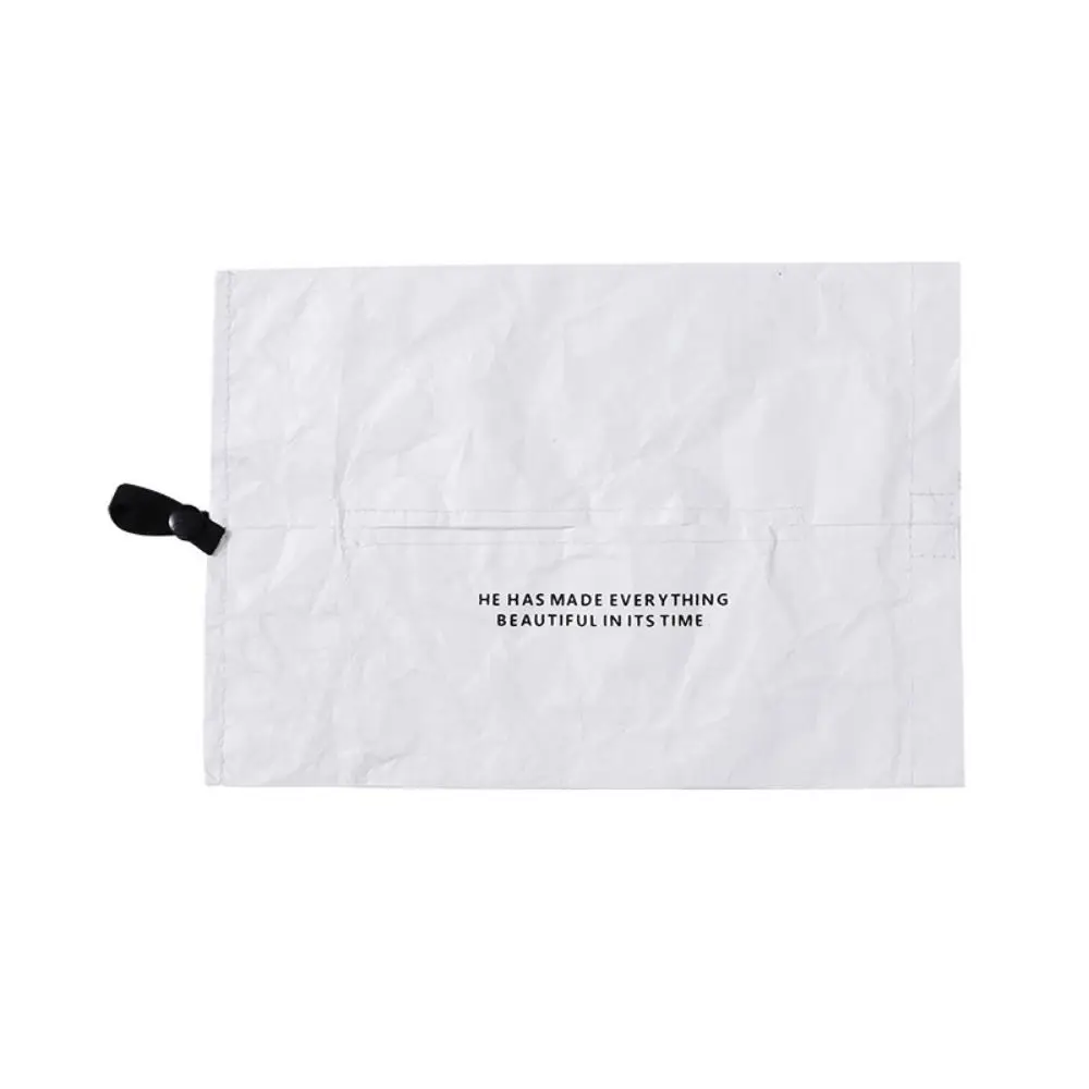 

Car Drawer DuPont Paper Portable Tissue Case Dustproof Foldable Napkin Papers Bag Waterproof Car Tissue Bag Home