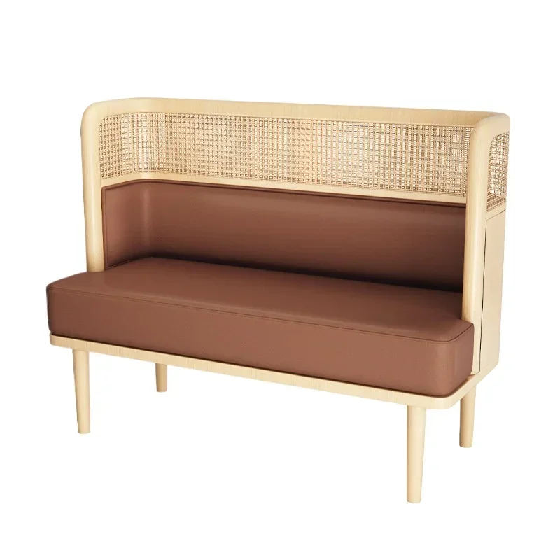 Nordic restaurant table and chair combination, simple restaurant Western restaurant bench, cafe booth