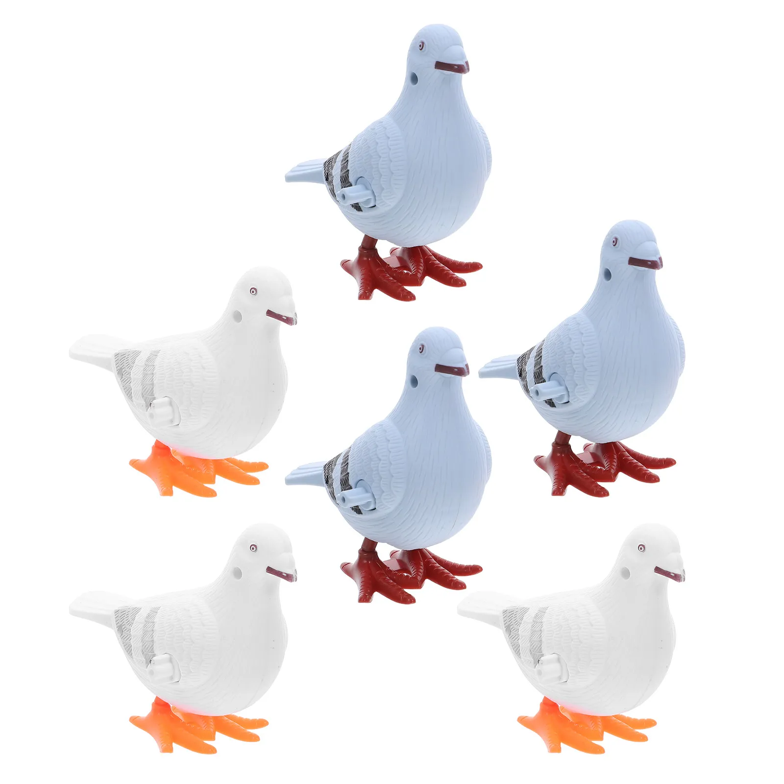 

6Pcs Wind Up Pigeons Animated Walking Birds for Kids Christmas Stocking Fillers Interactive Learning Playtime Gift Set