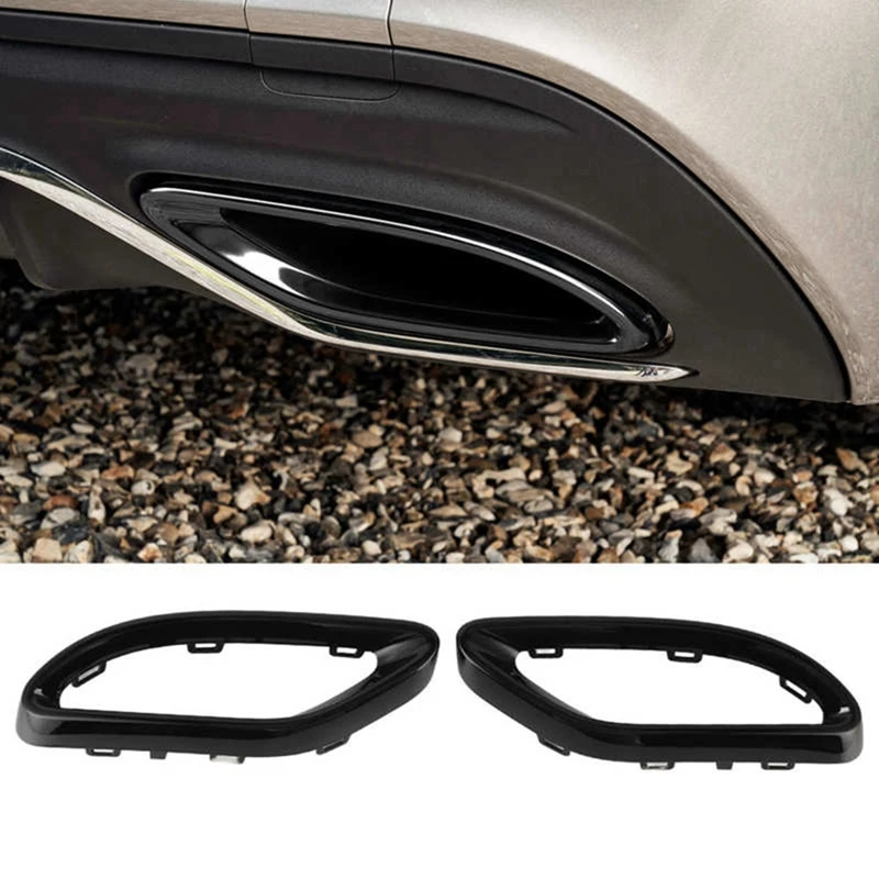 Exhaust Pipe Trim Tailpipe Trim Plate Automobile For Mercedes-Benz A B C E GLC CLS-Class W177 W247 W247 W205 W213 X253