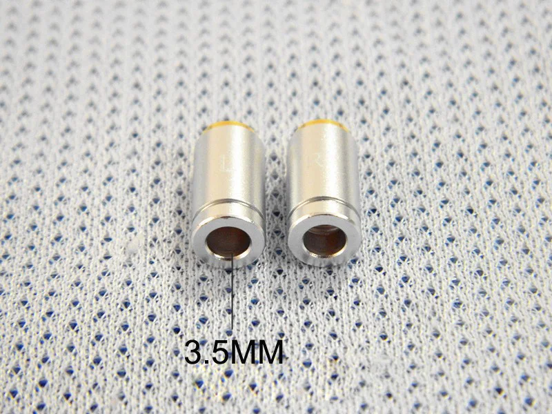 10 Pairs MMCX Female Socket Connector DIY Repair IE800 Earphone Headphone Plug Socket Audio Jack Black Silver OD3.5MM