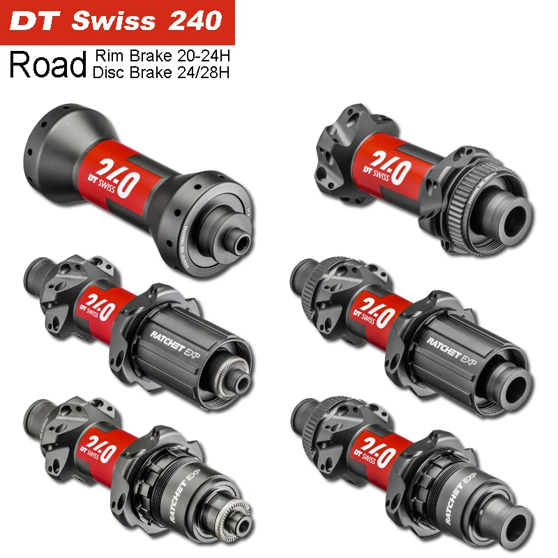 New Style Original DT Swiss 240 V Brake 9*100/10*130mm 20-24H Disc Brake 12*100/12*142mm 9*100/10*135mm 10/11S 24H 28H Road Hub