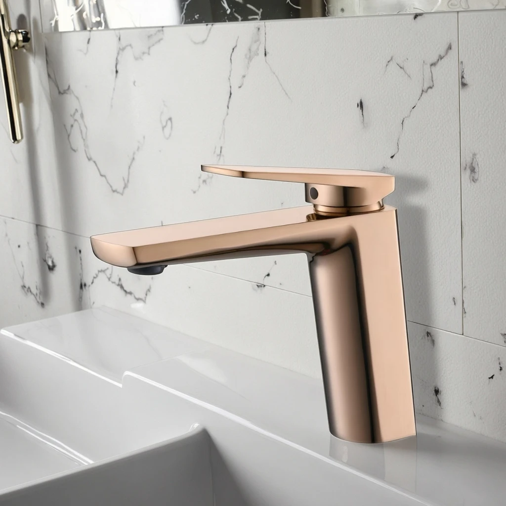 Contemporary Brass High-Pressure Touch Sensor Deck Mounted Anti-Scratch Anti-splash Face Hand Wash Hot Cold Mixer Bathroom Basin