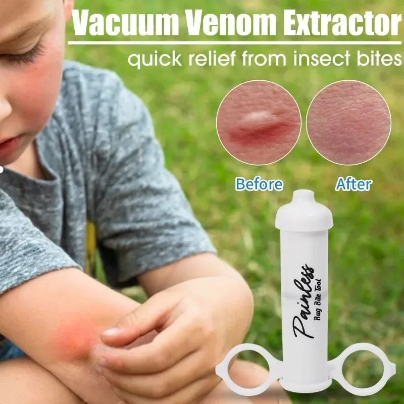 Vacuum Bug Bite Venom Extractor Mosquito Bug Bee Sting Venom Extraction Camping Adventure Protection Rescue Tool Outdoor Sport